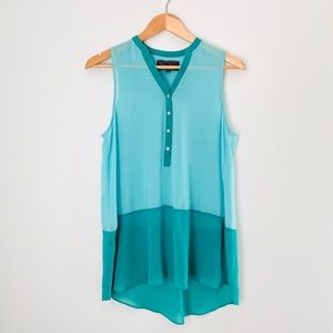 Anthropologie Sunday In Brooklyn Green Silky Tank